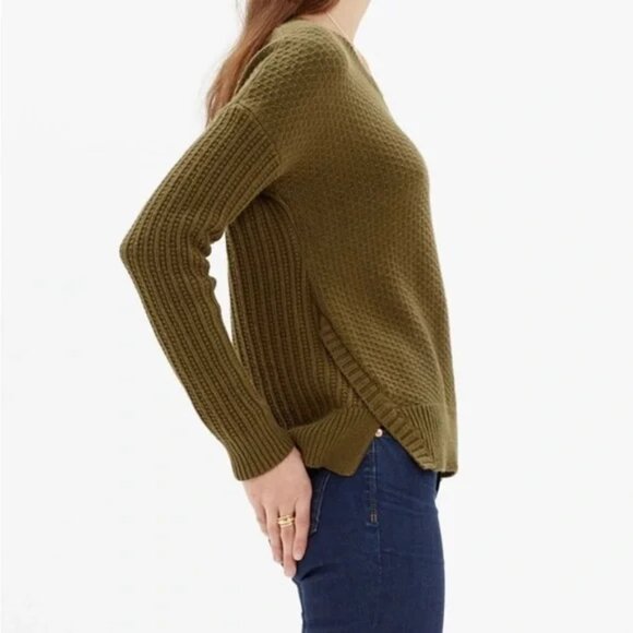 Madewell Texturemix Pullover Sweater - Size M - Picture 6 of 6
